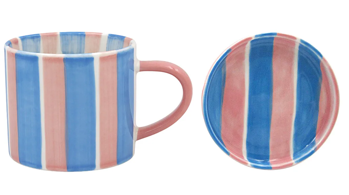 Šolja sa tanjirićem BLUE&PINK