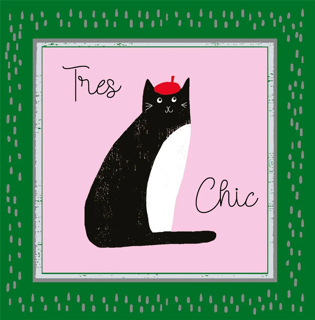 Čestitka FRENCH CAT