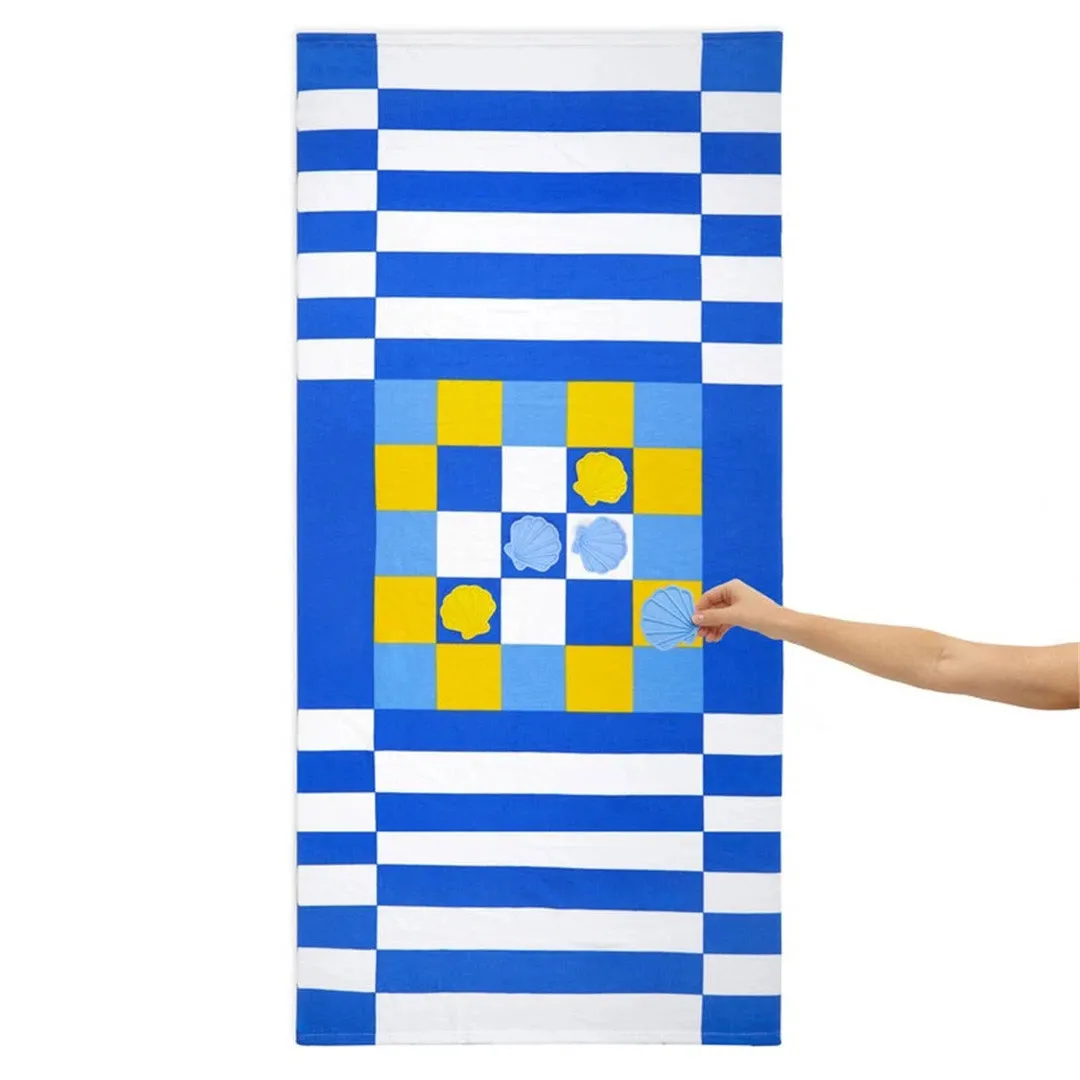 Peškir za plažu sa igrom IKS OKS -PLAVI