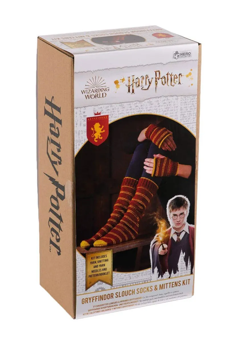 Kreativni set za pletenje sa iglama i vunicom Gryffindor čarape i rukavice HARRY POTTER
