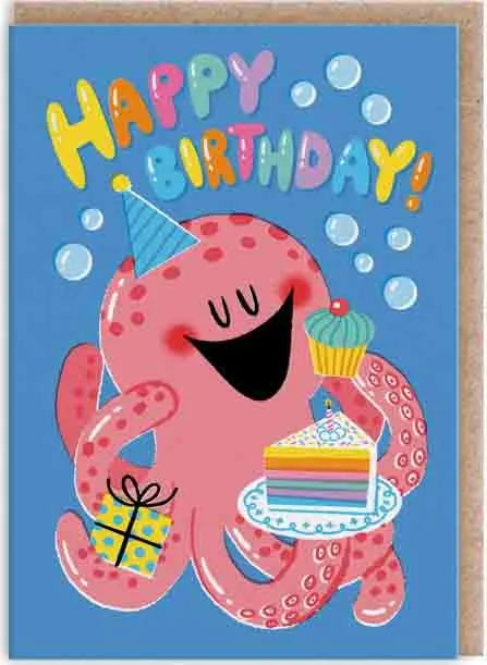 Čestitka OCTOPUS BIRTHDAY