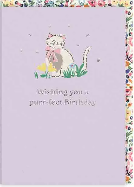 Čestitka PURR-FECT BIRTHDAY CAT