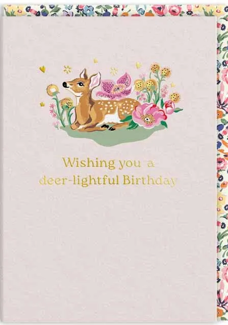 Čestitka DEER-LIGHTFUL BIRTHDAY 