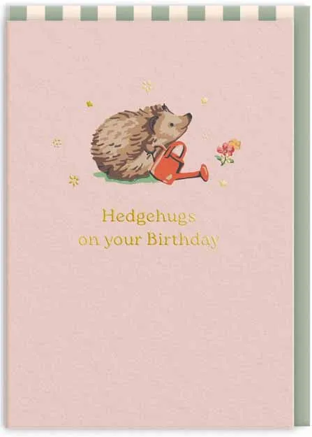 Čestitka HEDGEHUGS ON YOUR BIRTHDAY