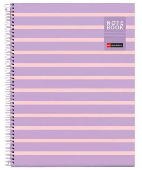 MIQUELRIUS notes A4 linije MAUVE