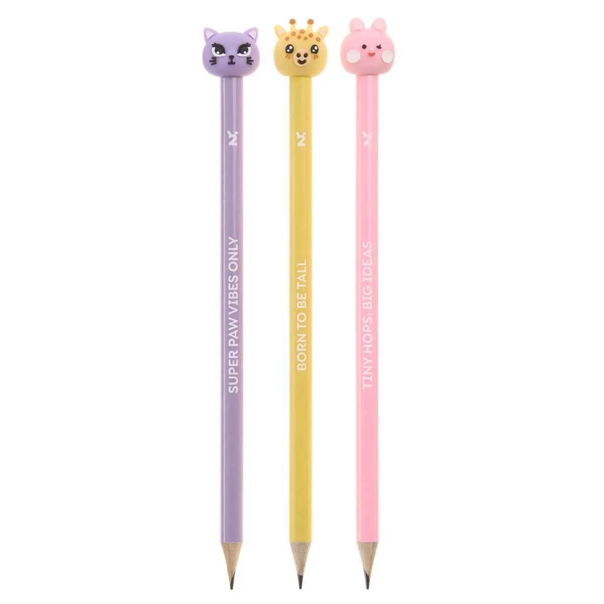 MIQUELRIUS set tri grafitne olovke WILD FRIENDS B2F