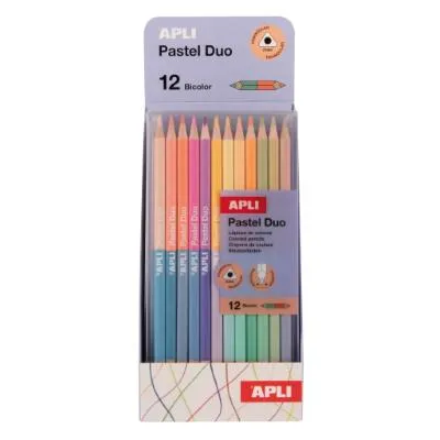 Drvene bojice BICOLOR PASTEL 12kom