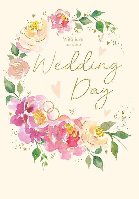 Čestitka za venčanje WEDDING DAY WREATH 