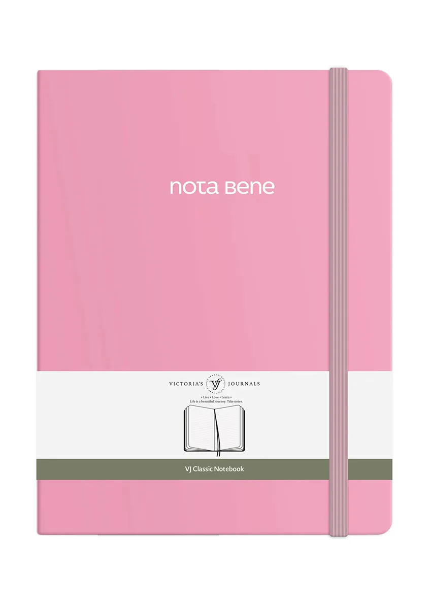 Victoria's Journals A5 notes na linije Classic roze