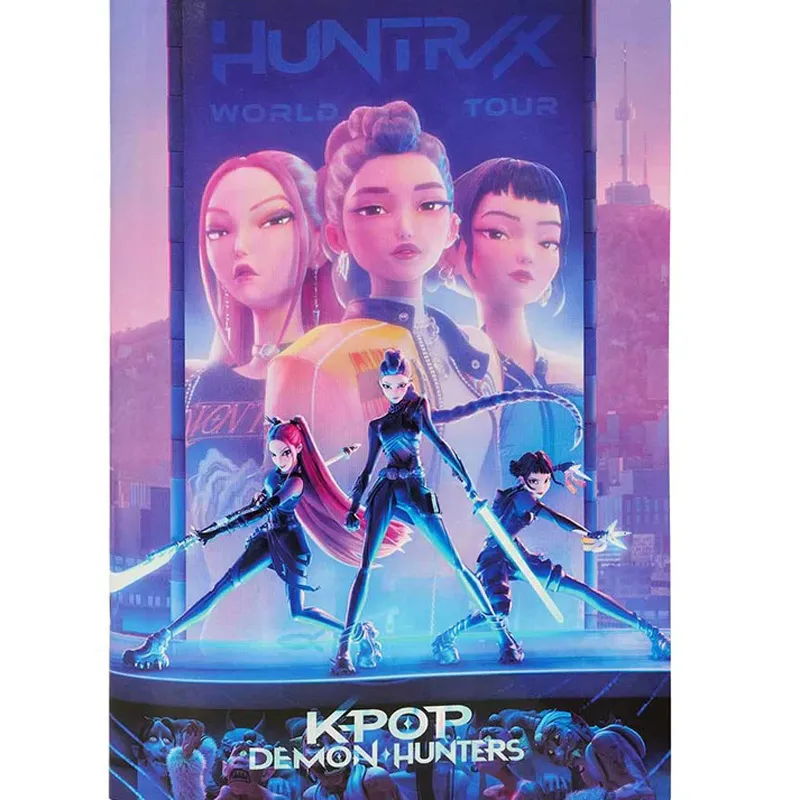 K-POP sveska A4 kvadrati DEMON HUNTERS