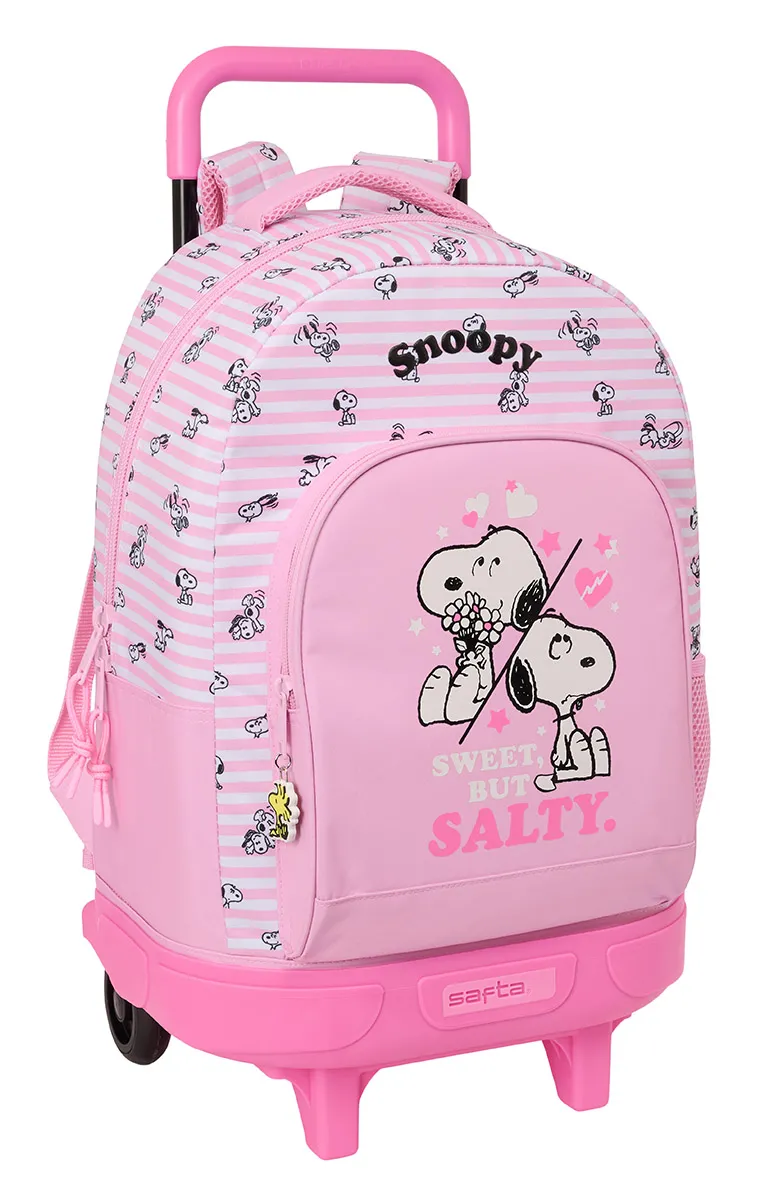 Ranac sa kolicima SNOOPY roze