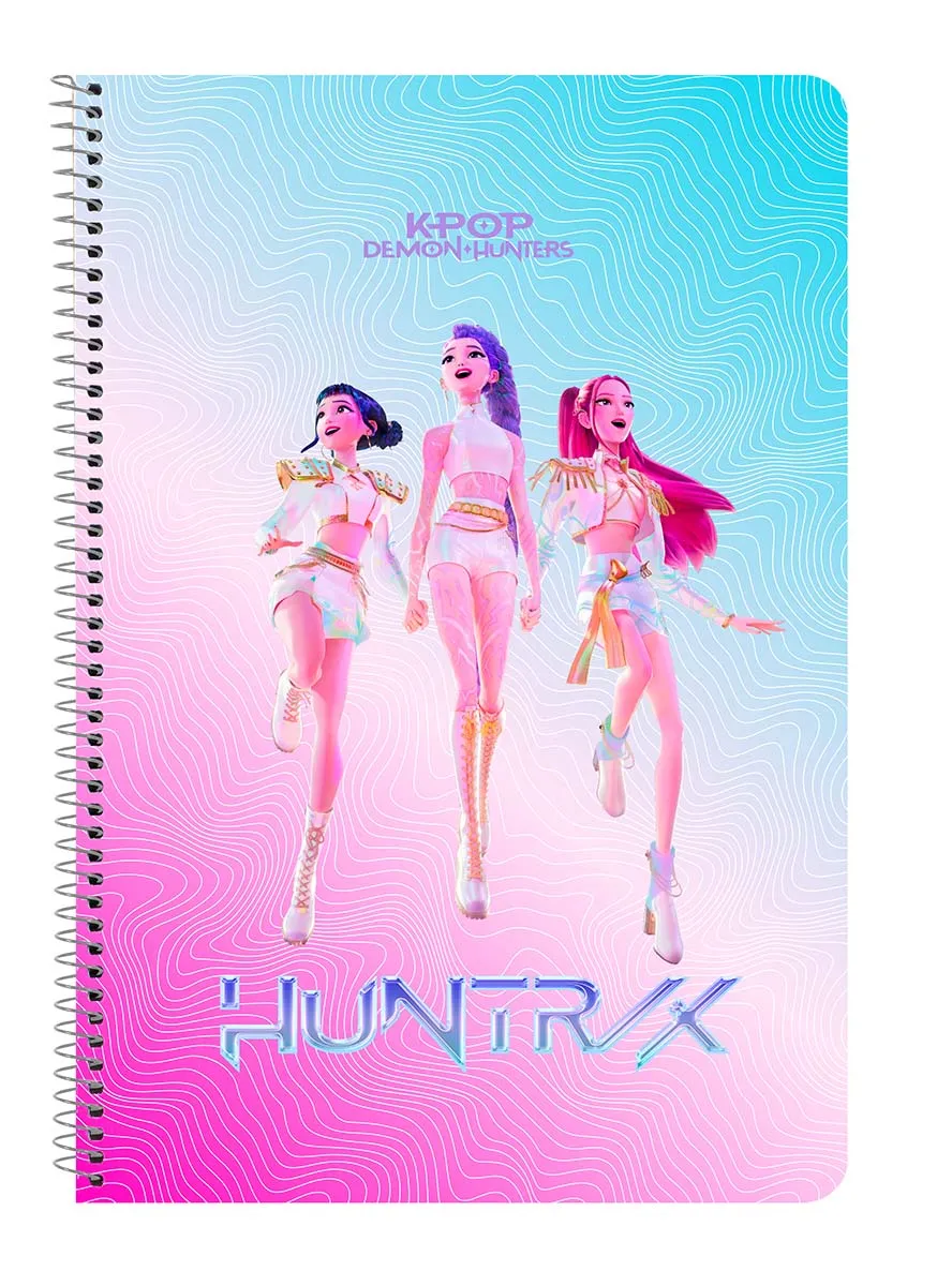 K-POP sveska sa spiralom A4 kvadratići tvrd povez DEMON HUNTERS
