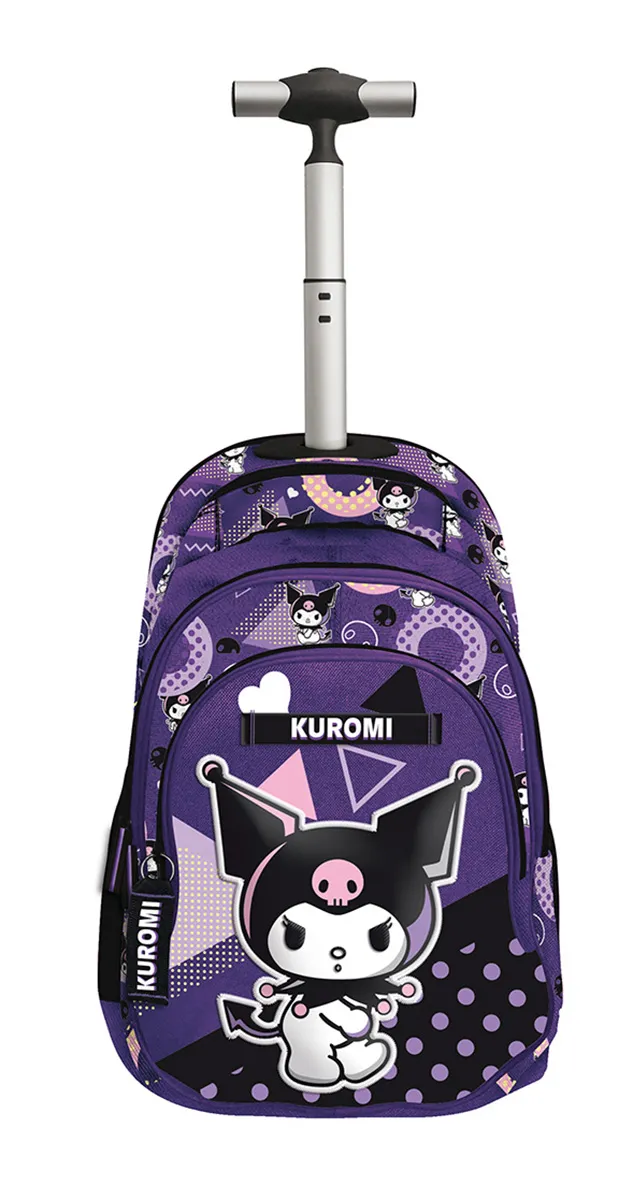 Ranac sa točkićima KUROMI ljubičasti