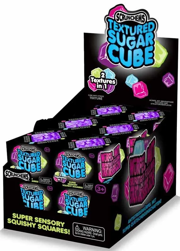 SCRUNCHEMS antistres igračka TEXTURED SUGAR CUBE 