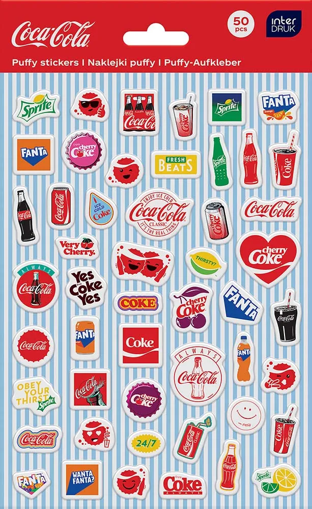 Set 50 nalepnica COCA-COLA