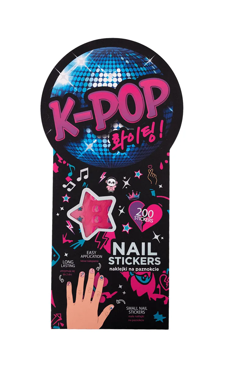 K- POP stikeri za nokte CRNI 