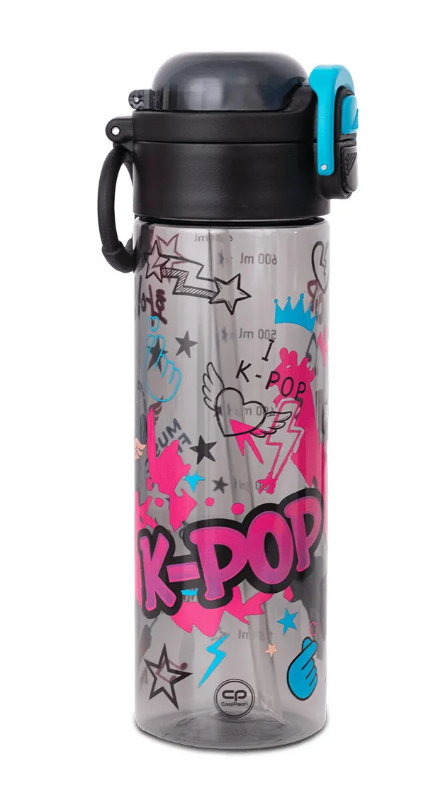 K- POP flašica za vodu 680ml crna 
