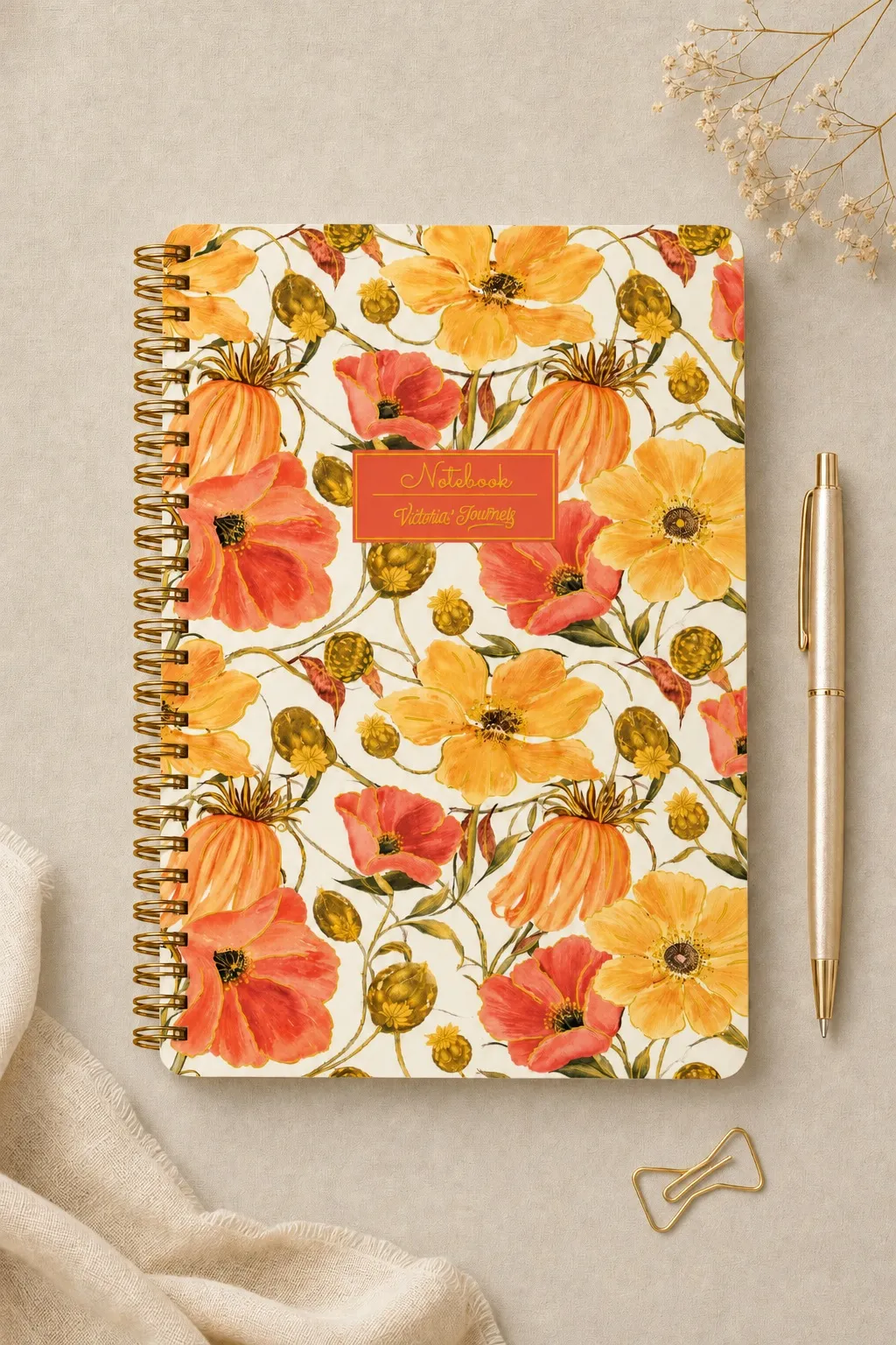 Notes A5 VICTORIA'S JOURNALS - GOLDEN MEADOW 80L