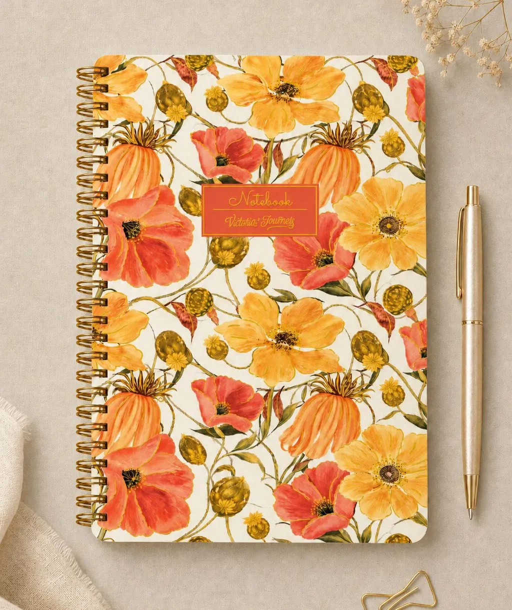 Notes A5 VICTORIA'S JOURNALS - GOLDEN MEADOW 80L