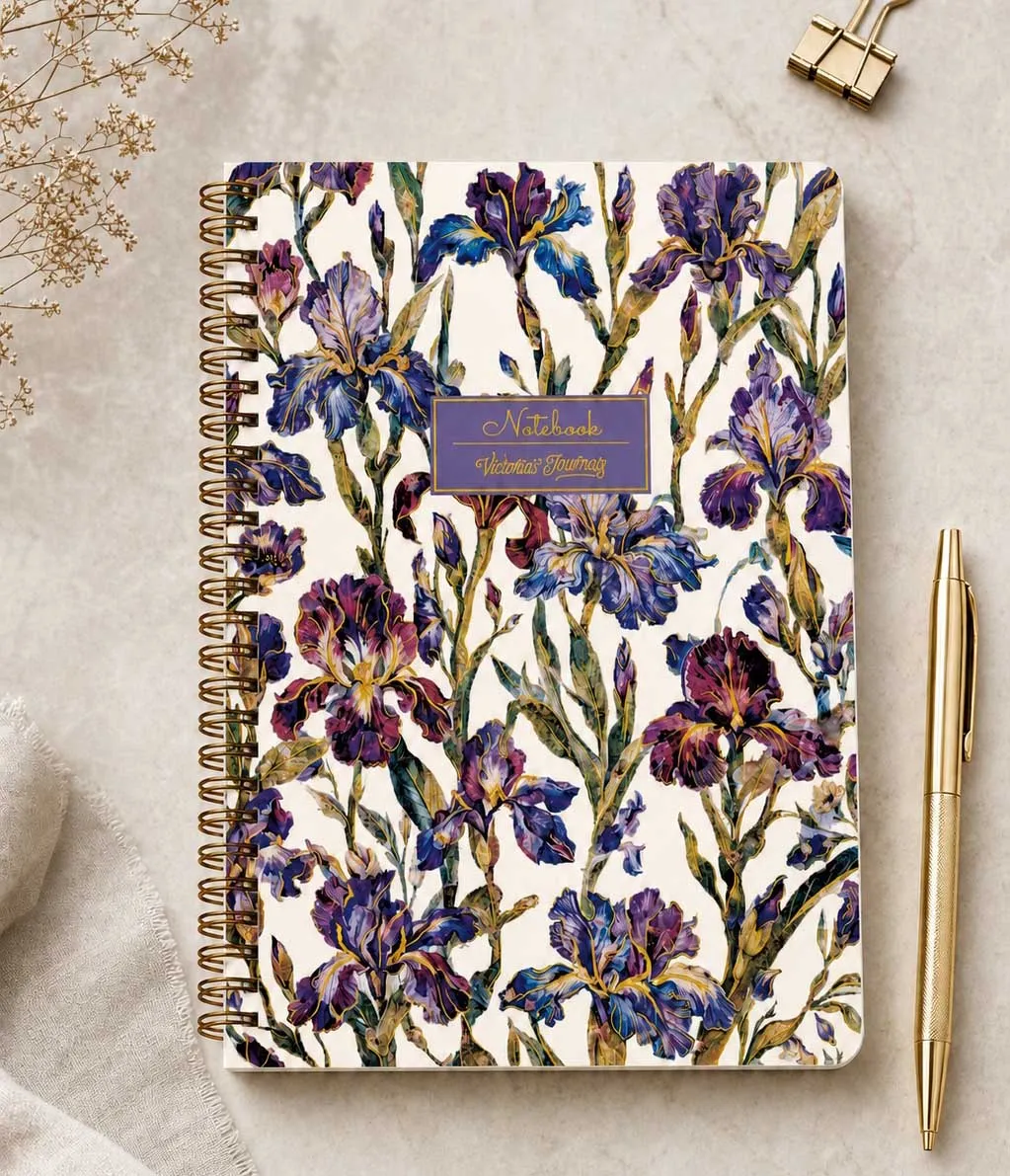 Notes A5 VICTORIA'S JOURNALS - MIDNIGHT GARDEN 80L
