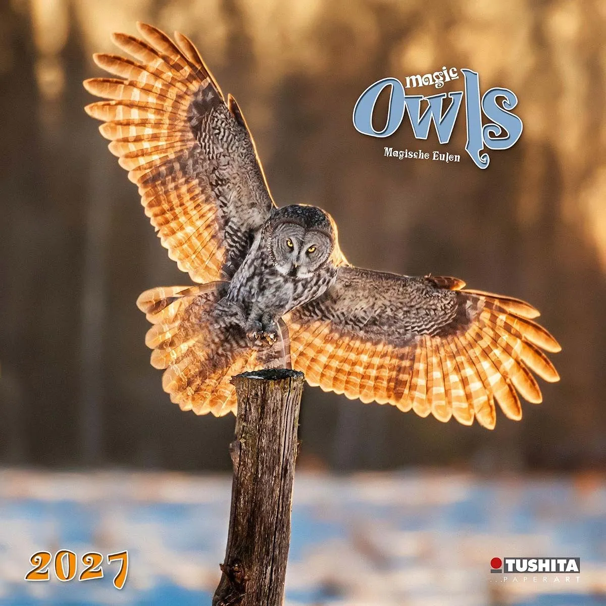 Zidni kalendar 2027 TUSHITA Magic Owls