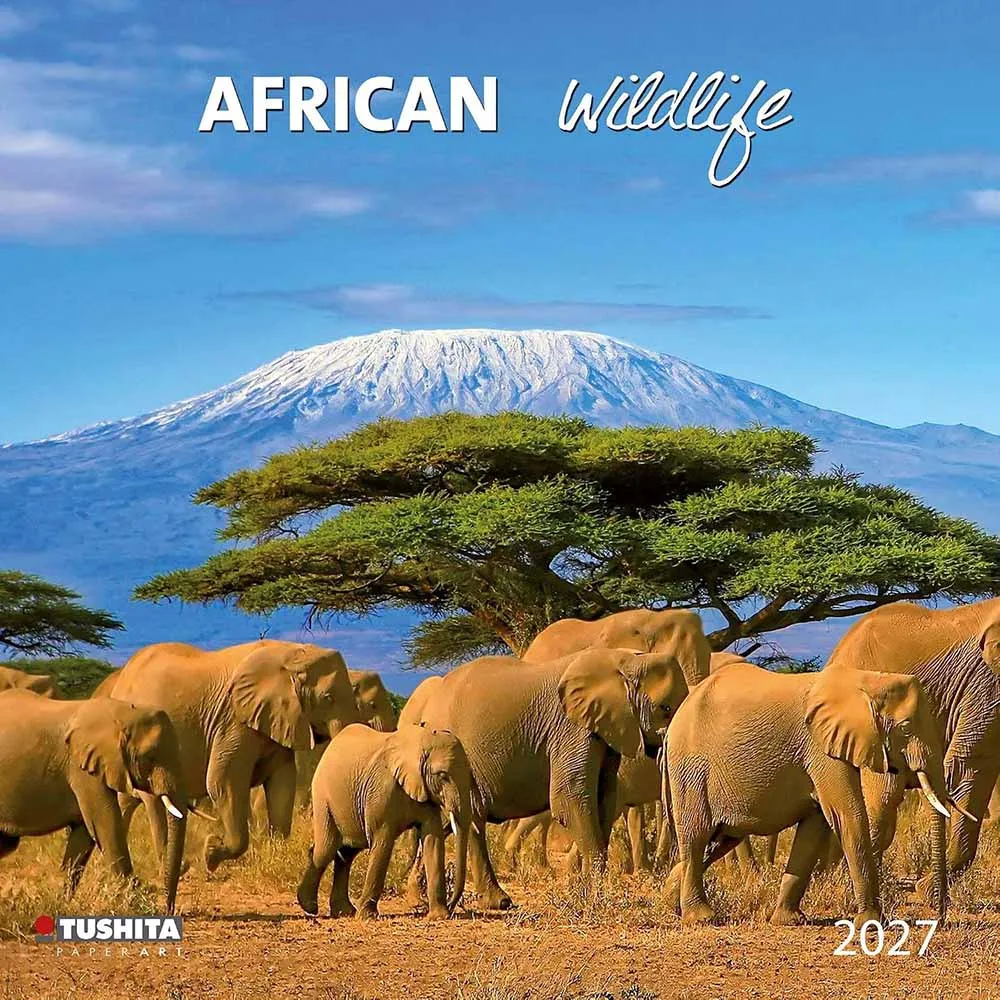 Zidni kalendar 2027 TUSHITA African Wildlife 