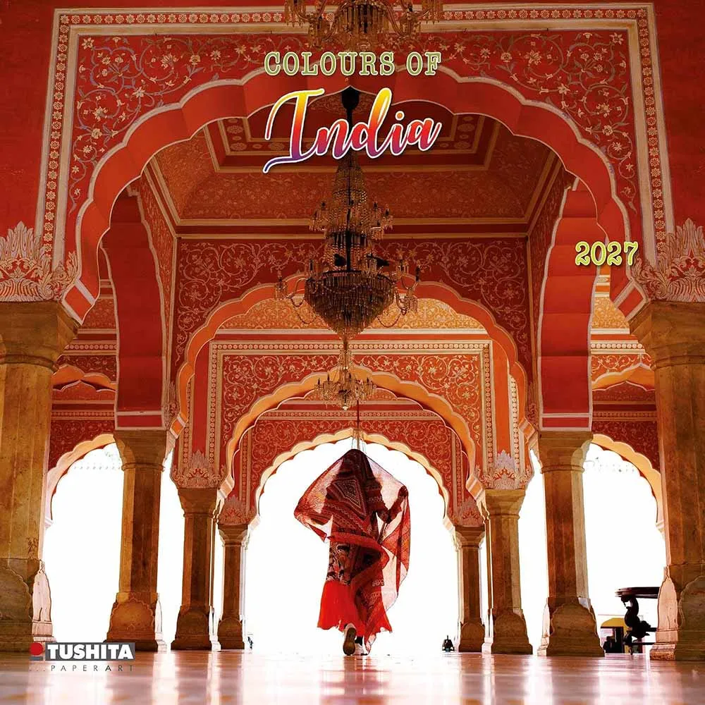 Zidni kalendar 2027 TUSHITA Colours of India 