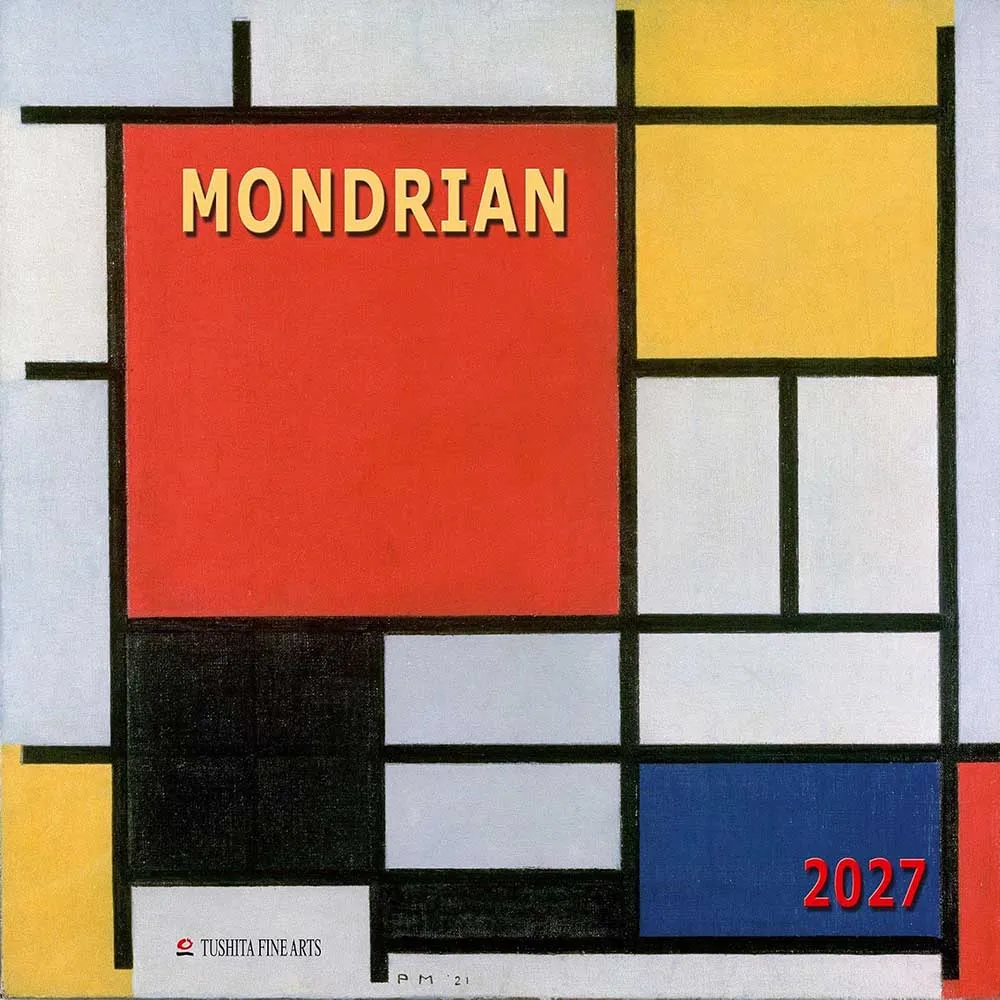 Zidni kalendar 2027 TUSHITA Piet Mondrian