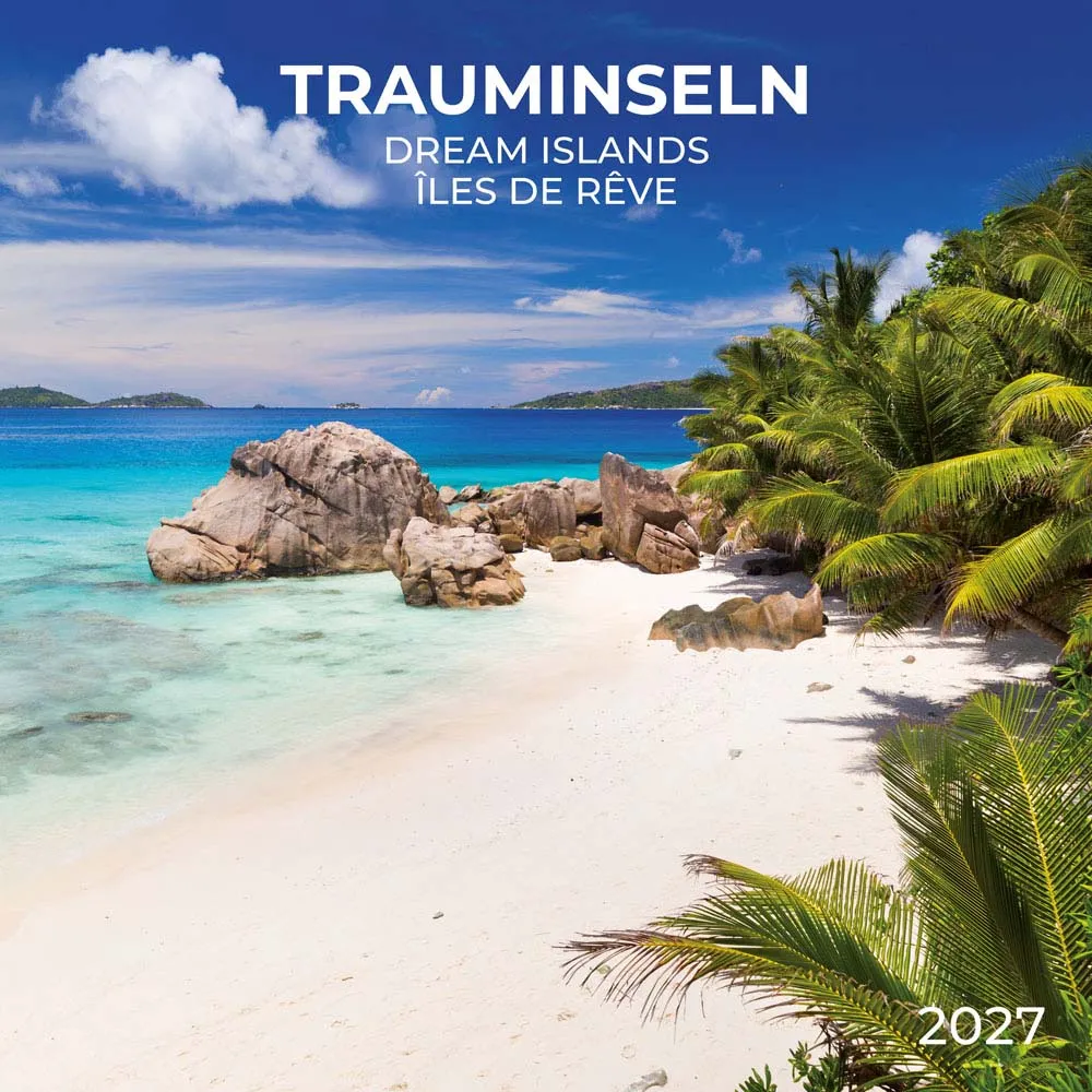 TUSHITA zidni kalendar TRAUMINSELN/DREAM ISLAND 2027