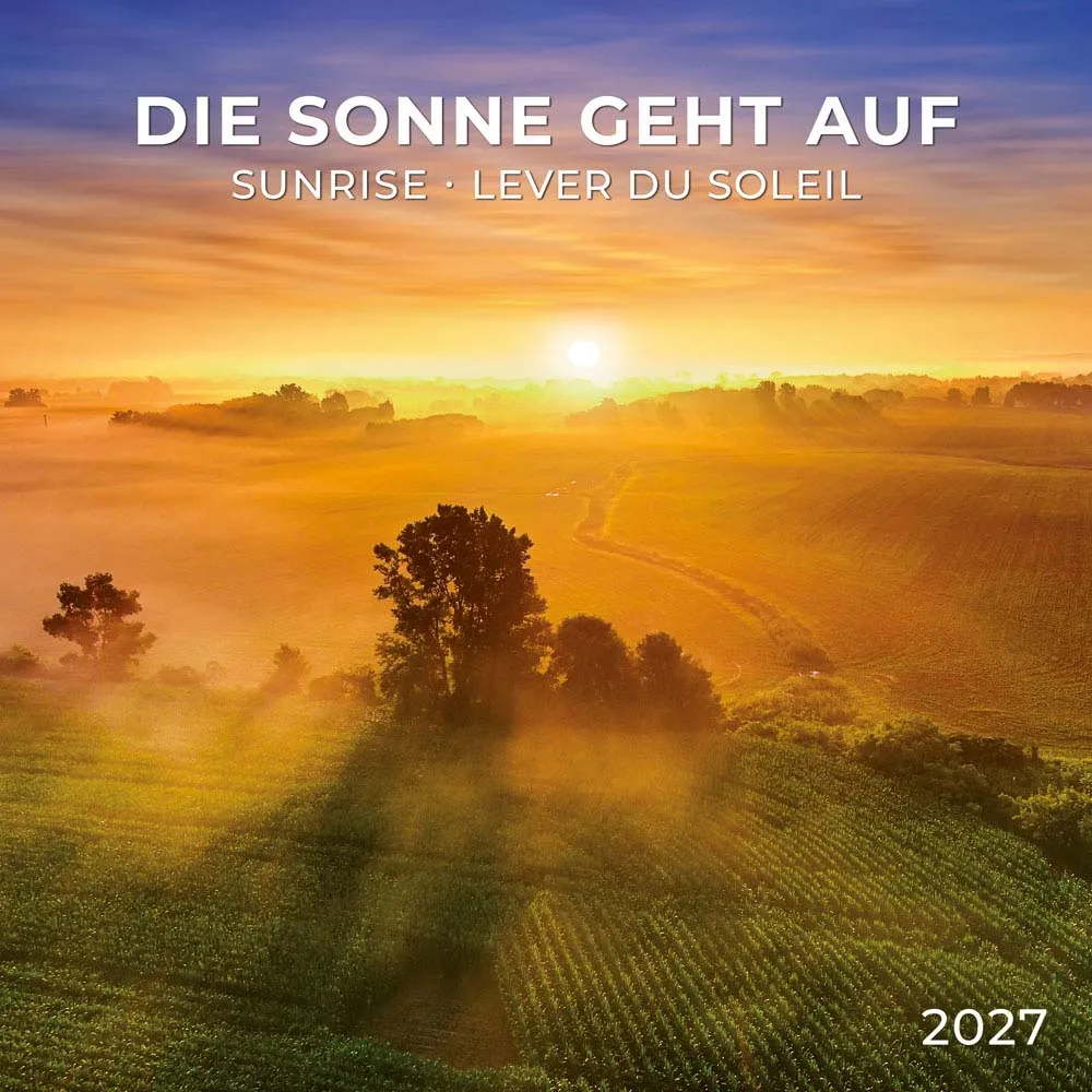 TUSHITA zidni kalendar DIE SONNE GEHT AUF/SUNRISE 2027 