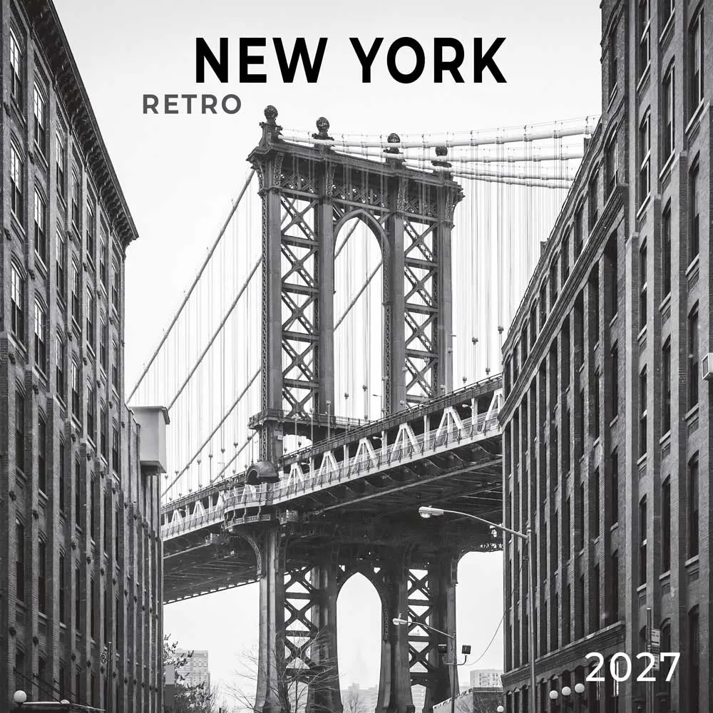 TUSHITA zidni kalendar NEW YORK RETRO 2027
