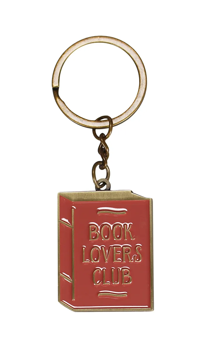 Metalni privezak za ključeve BOOK LOVERS