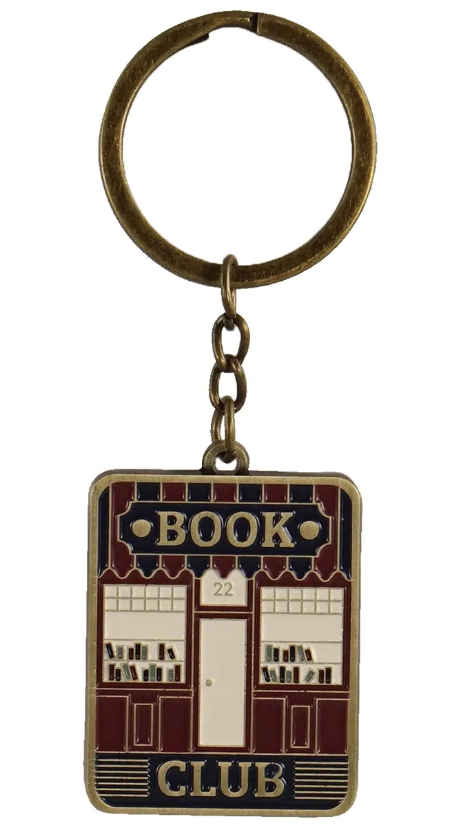 Metalni privezak za ključeve BOOK CLUB