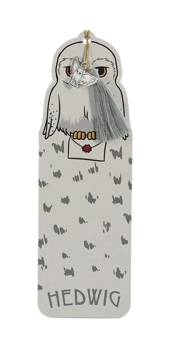 HARRY POTTER papirni bookmarker sa priveskom HEDWIG