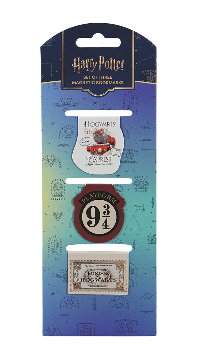 HARRY POTTER Set 3 magnetna bookmarkera ALL ABRD TO HOGWARTS