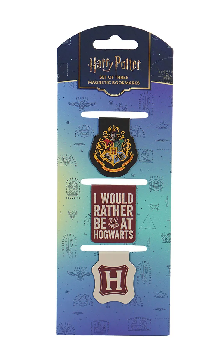 HARRY POTTER Set 3 magnetna bookmarkera HOGWARTS 
