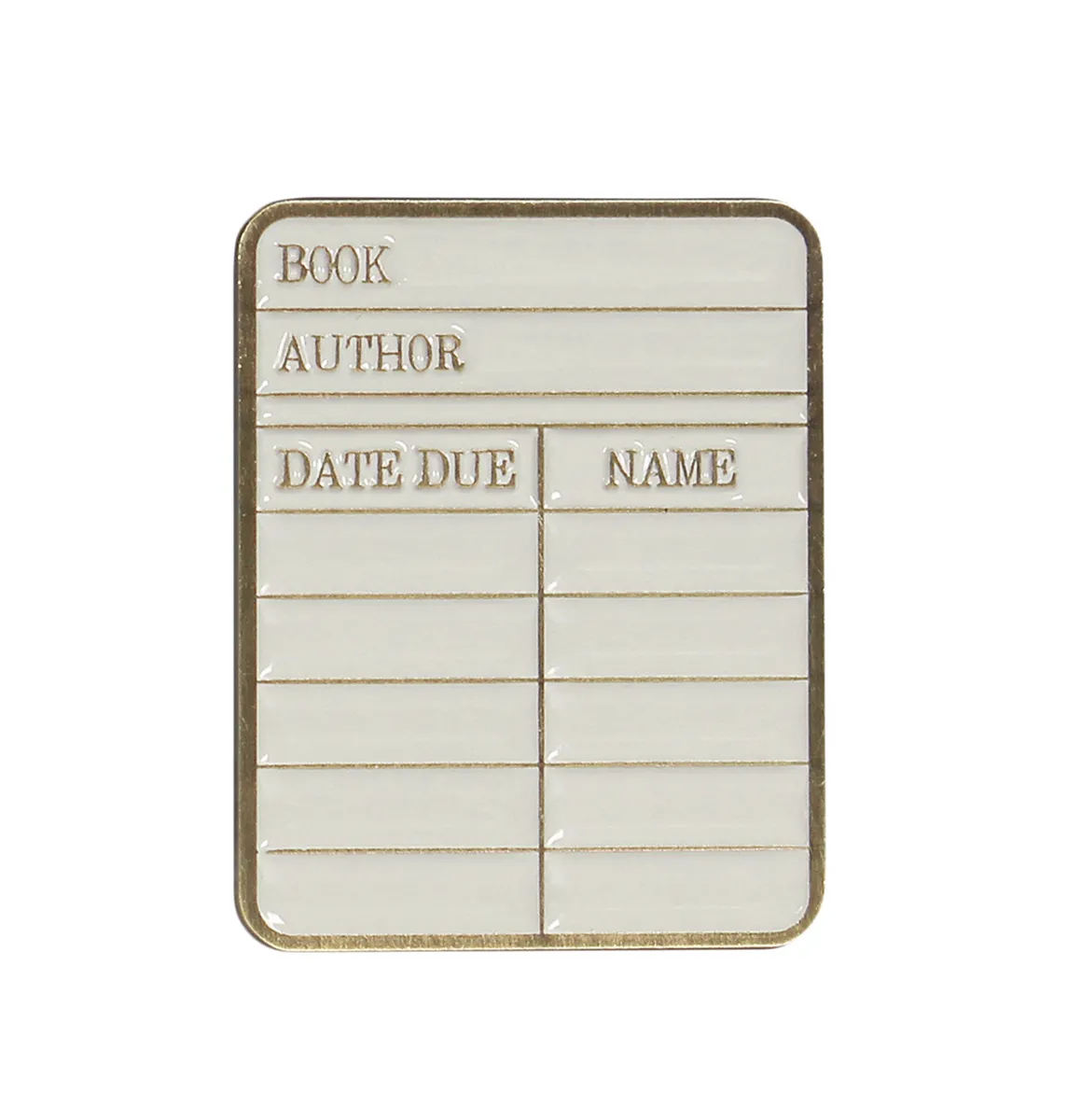 Metalni bedž LIBRARY CARD