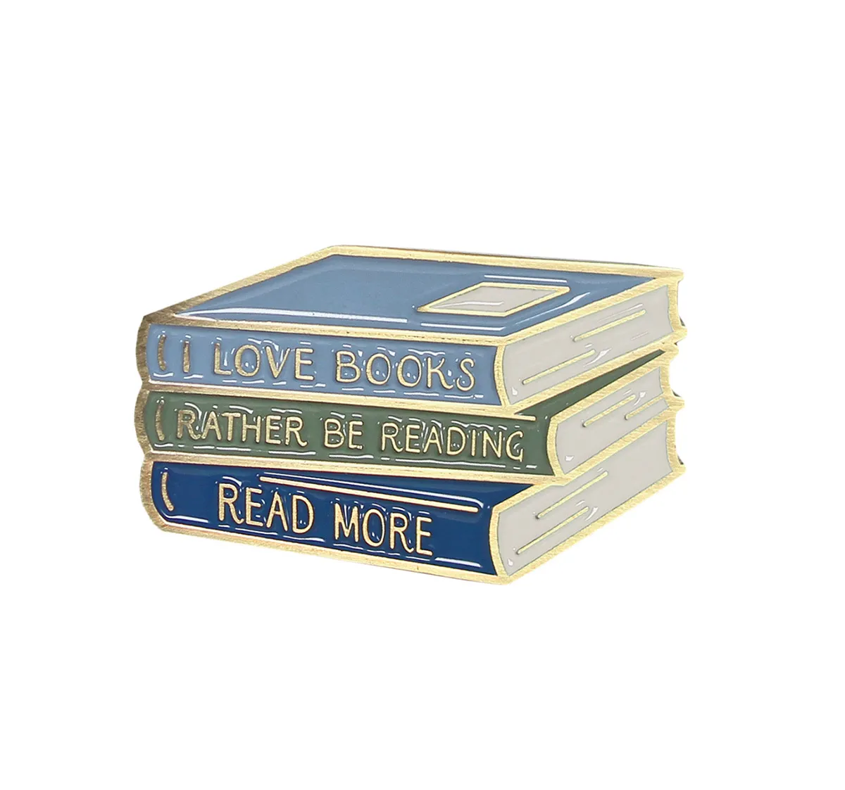 Metalni bedž RATHER BE READING