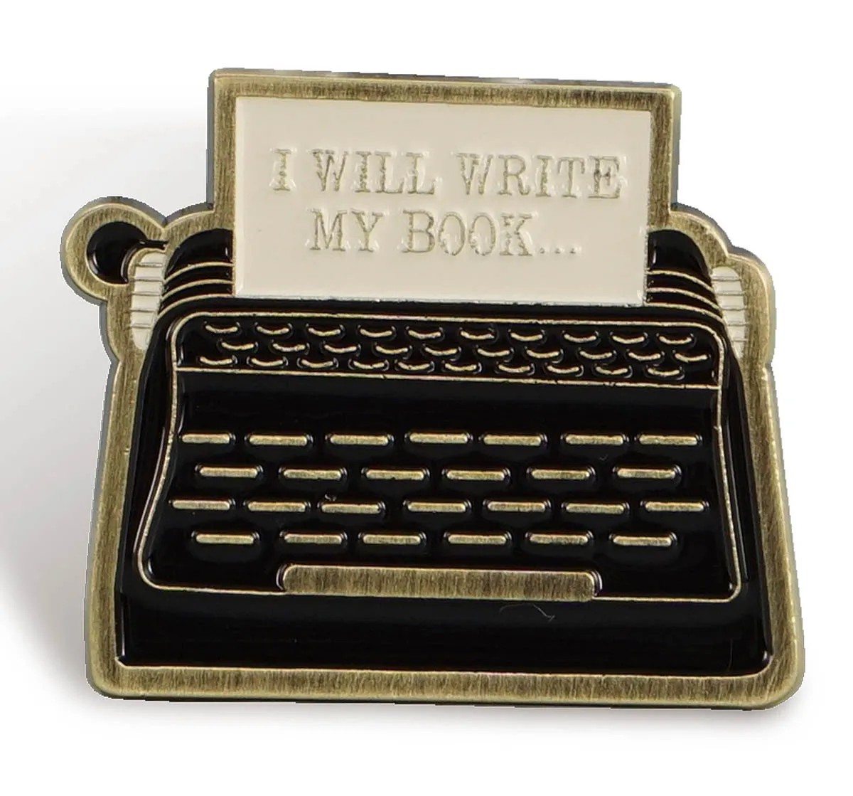 Metalni bedž I WILL WRITE