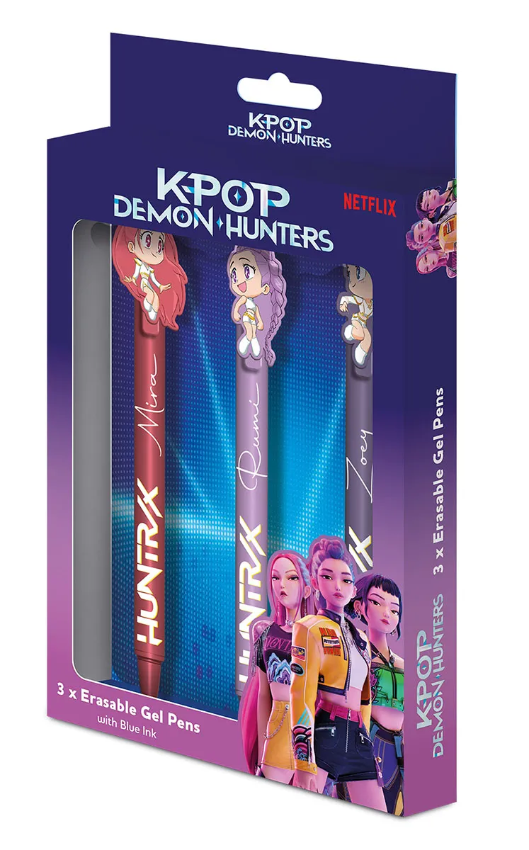 KPOP DEMON HUNTERS set 3 piši-briši olovke HUNTRIX