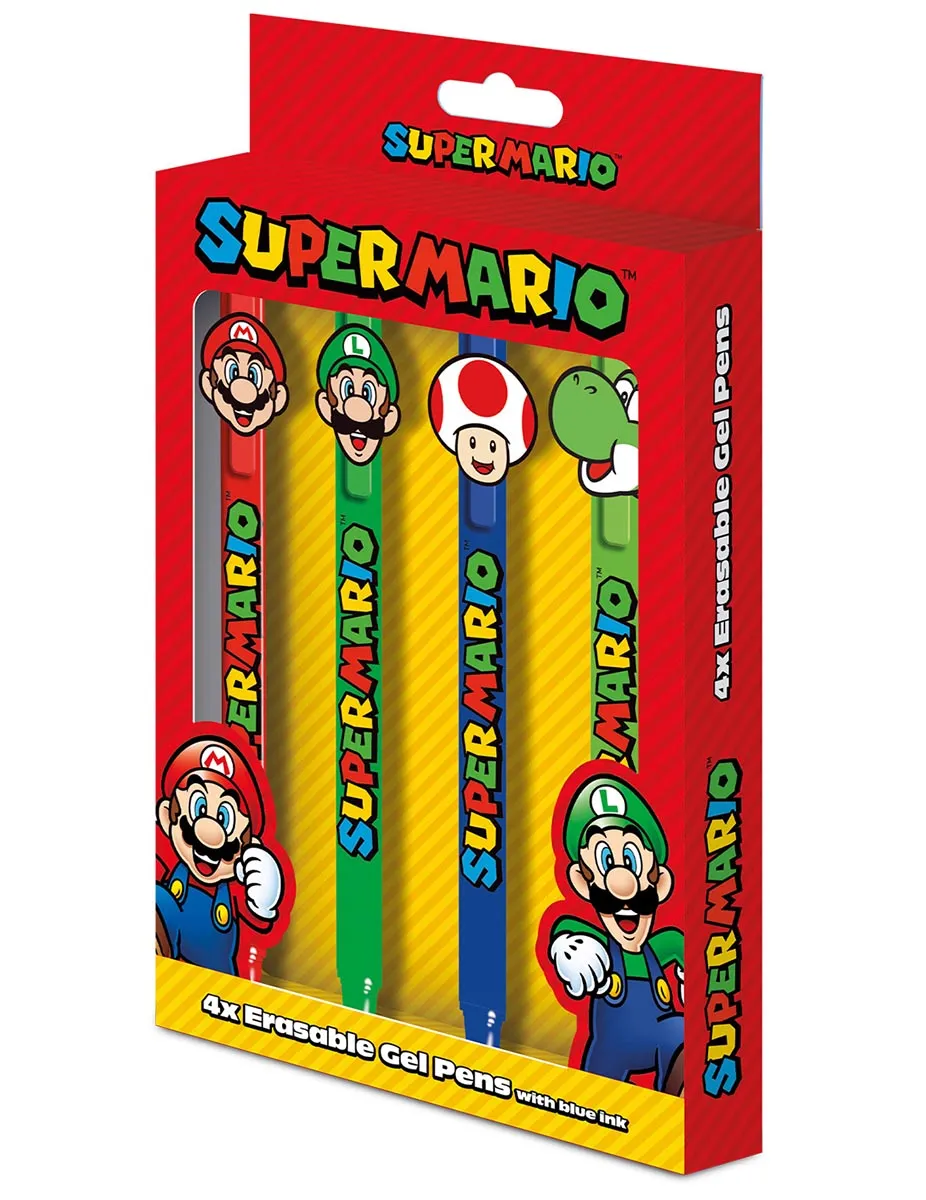 Set 4 piši-briši olovke SUPER MARIO