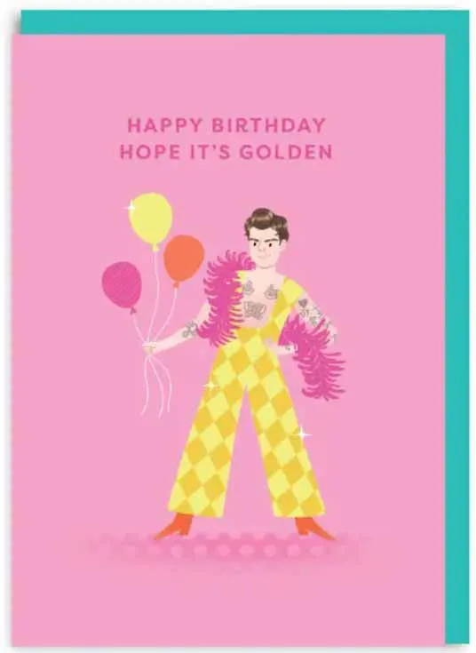 Čestitka HARRY STYLES GOLDEN