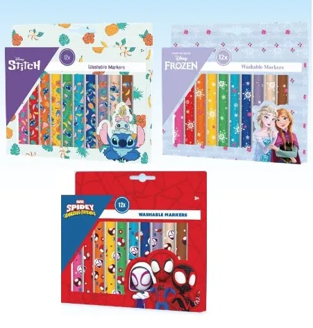 Set 12 perivih markera (TRI VRSTE) 