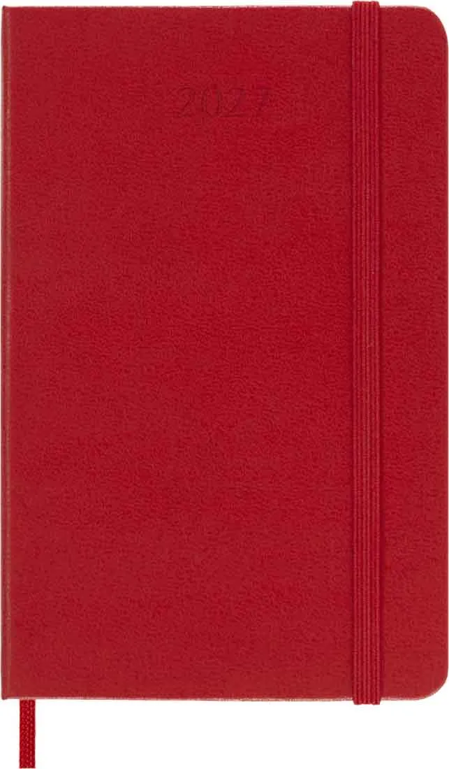 Notes MOLESKINE datumirani 2027 CRVENI TP džepni