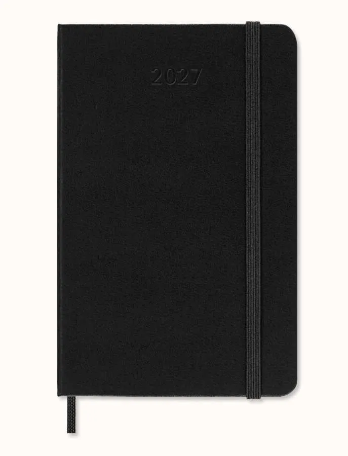 Notes MOLESKINE nedeljni 2027 CRNI MP džepni