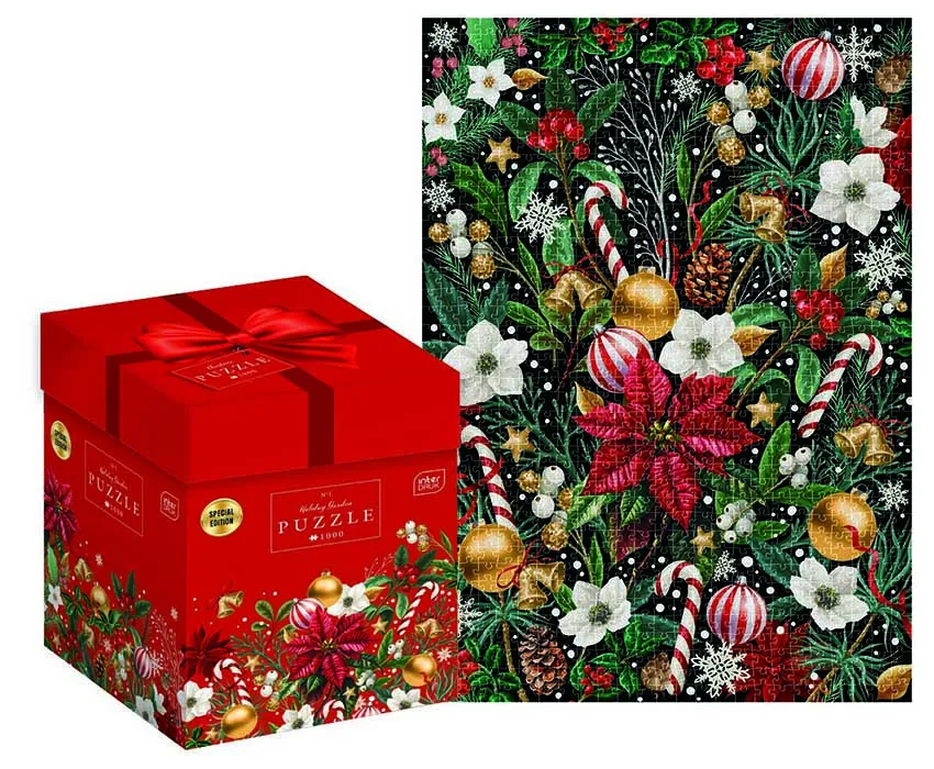 Puzzle 1000 NOVA GODINA Božićno cveće