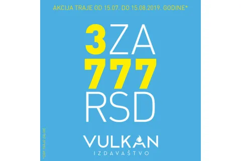 Letnja akcija - 3 knjige za 777 dinara