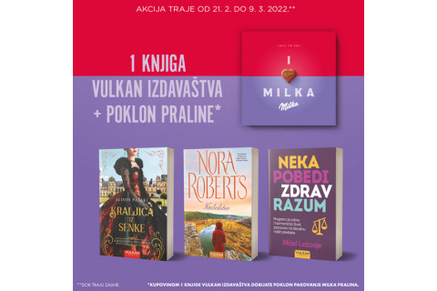 VULKAN KNJIGA I MILKA PRALINE ZA SAVRŠEN UŽITAK