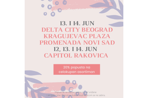 OD 12. DO 14. JUNA - 20% POPUSTA U ODREĐENIM KNJIŽARAMA