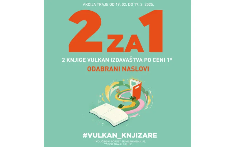 ODABRANA VULKANOVA BELETRISTIKA NA AKCIJI 2 ZA 1
